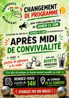 affiche de la journée du club